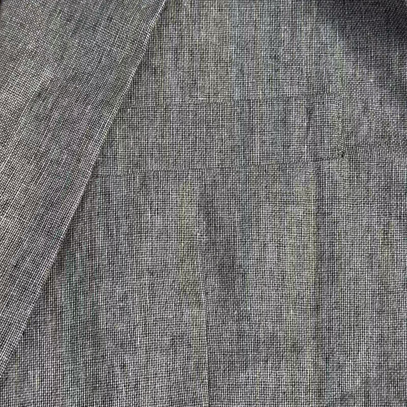Heren Casual Katoen Linnen Notch Revers Effen Slim-fit blazer 34577242M