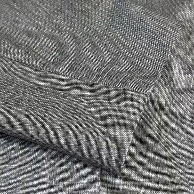 Heren Casual Katoen Linnen Notch Revers Effen Slim-fit blazer 34577242M