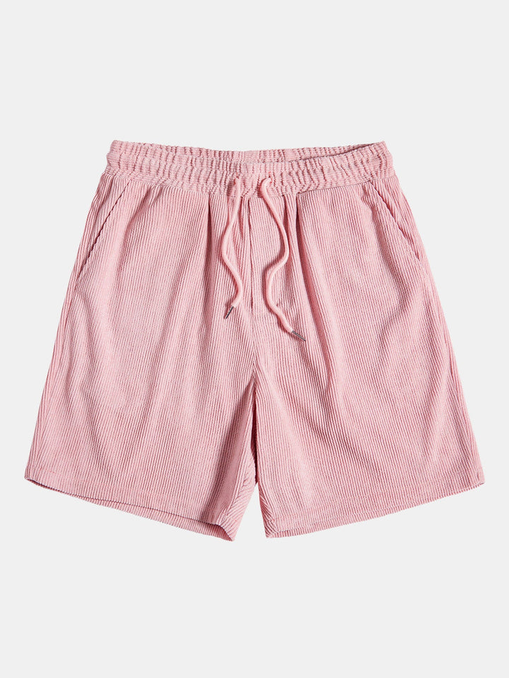 Corduroy overhemd met korte mouwen en shorts