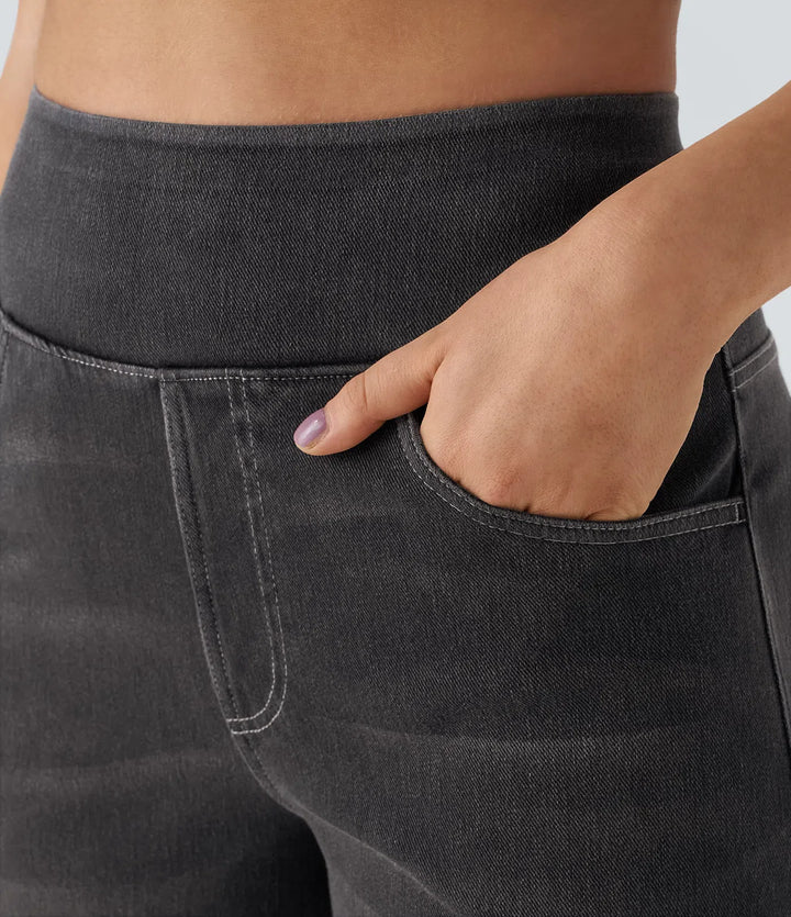 Eva | Comfortabele & Elastische Broek Met Hoge Taille
