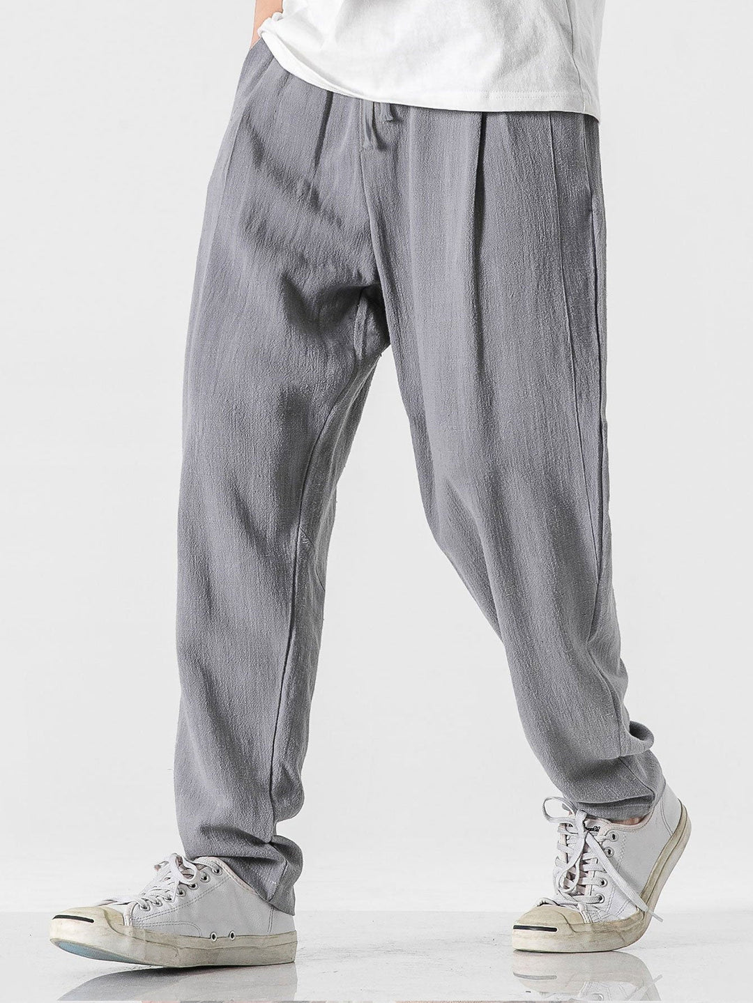 Relax Fit Linnen En Katoen Mix Harem Broek