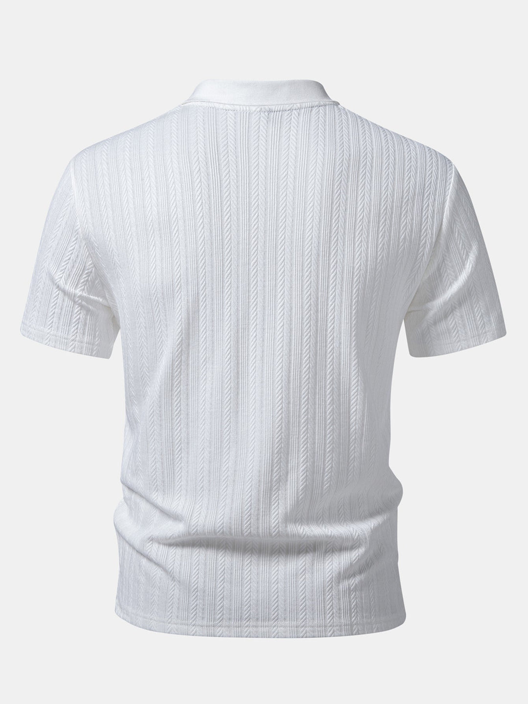 Getextureerde Rits Polo