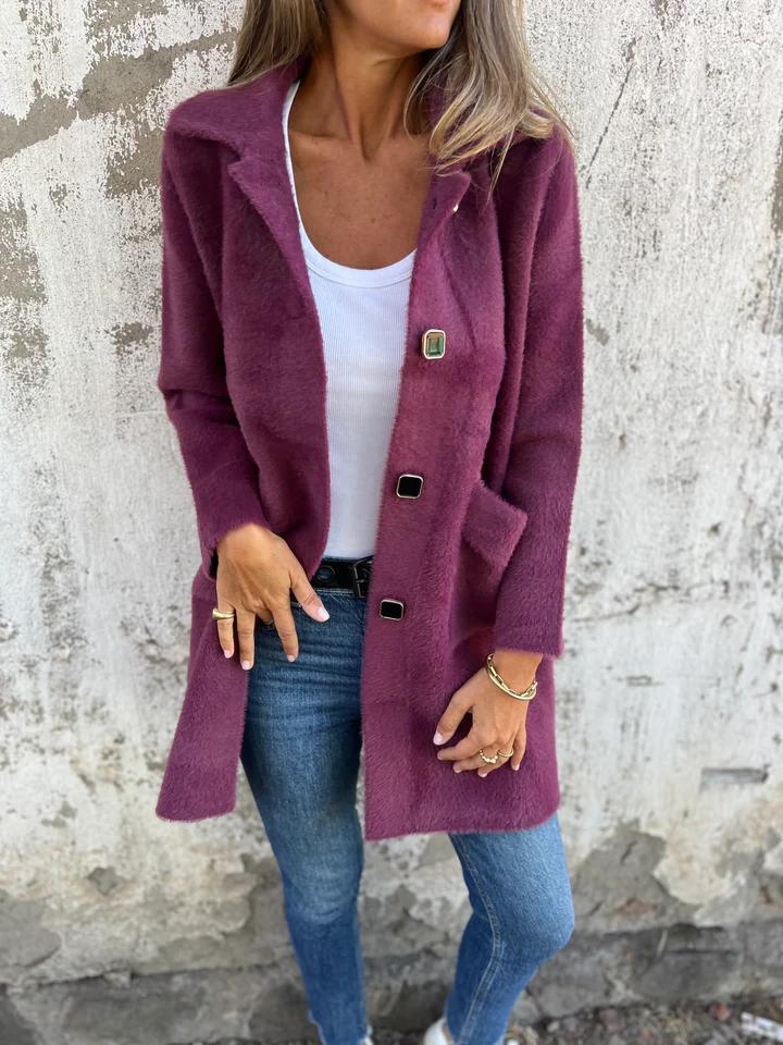 Elodie - Stijlvolle Mantel met Revers