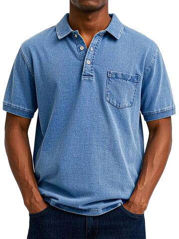 Maxime™ | Vintage Casual Polo Hemd voor Mannen 