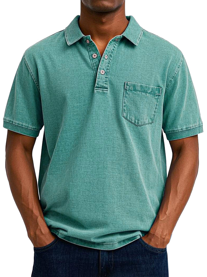 Maxime™ | Vintage Casual Polo Hemd voor Mannen 