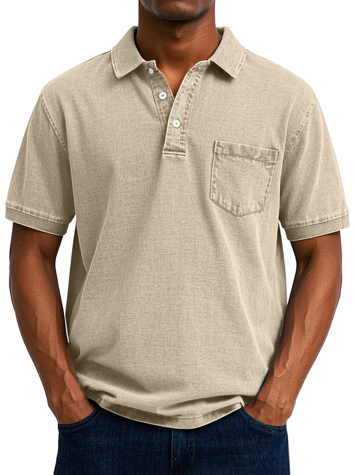 Maxime™ | Vintage Casual Polo Hemd voor Mannen 