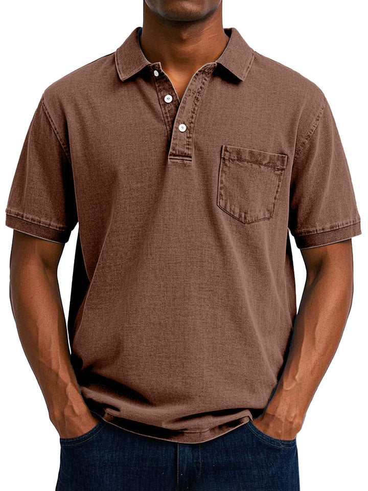 Maxime™ | Vintage Casual Polo Hemd voor Mannen 