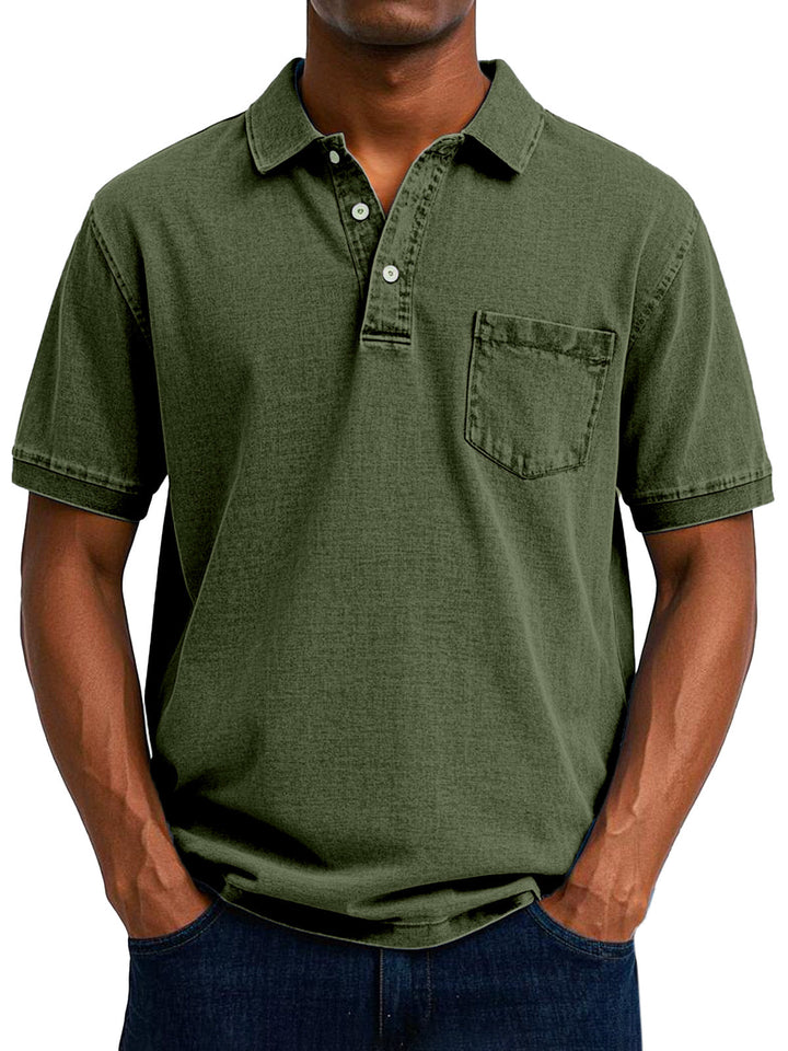 Maxime™ | Vintage Casual Polo Hemd voor Mannen 