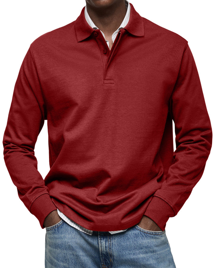 Alexandre™ | Casual poloshirt met lange mouwen 