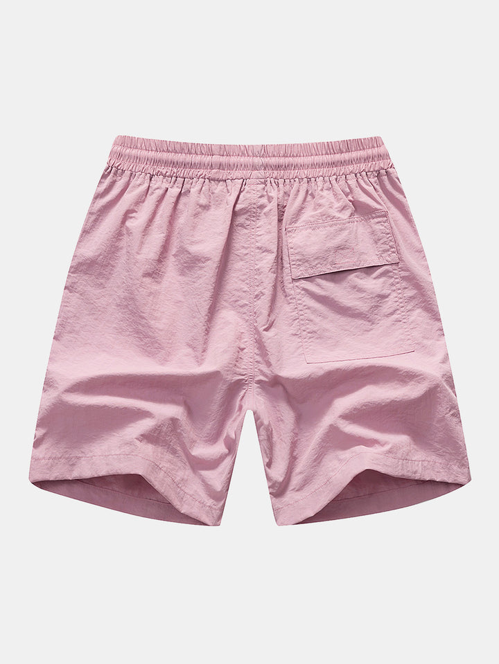 Tropische Planten en Orang-oetan Print Doorknoop Shirt & Zwembroek
