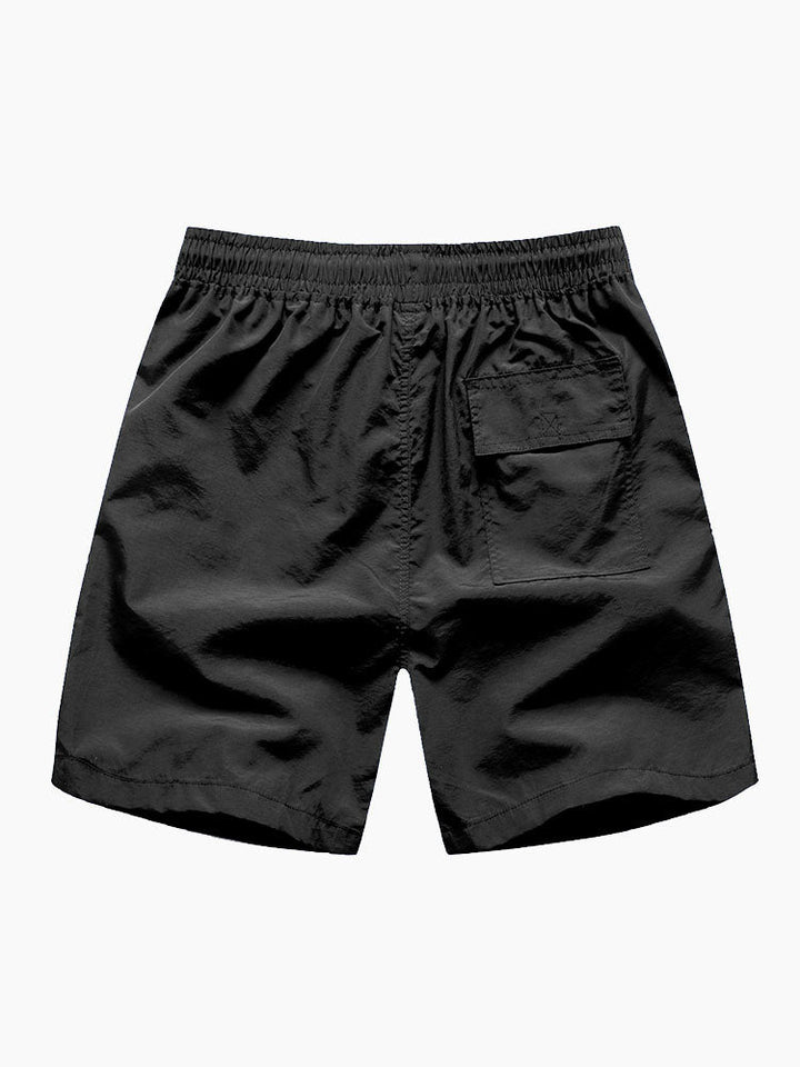 Tropische Bladeren Print Doorknoop Shirt & Zwembroek