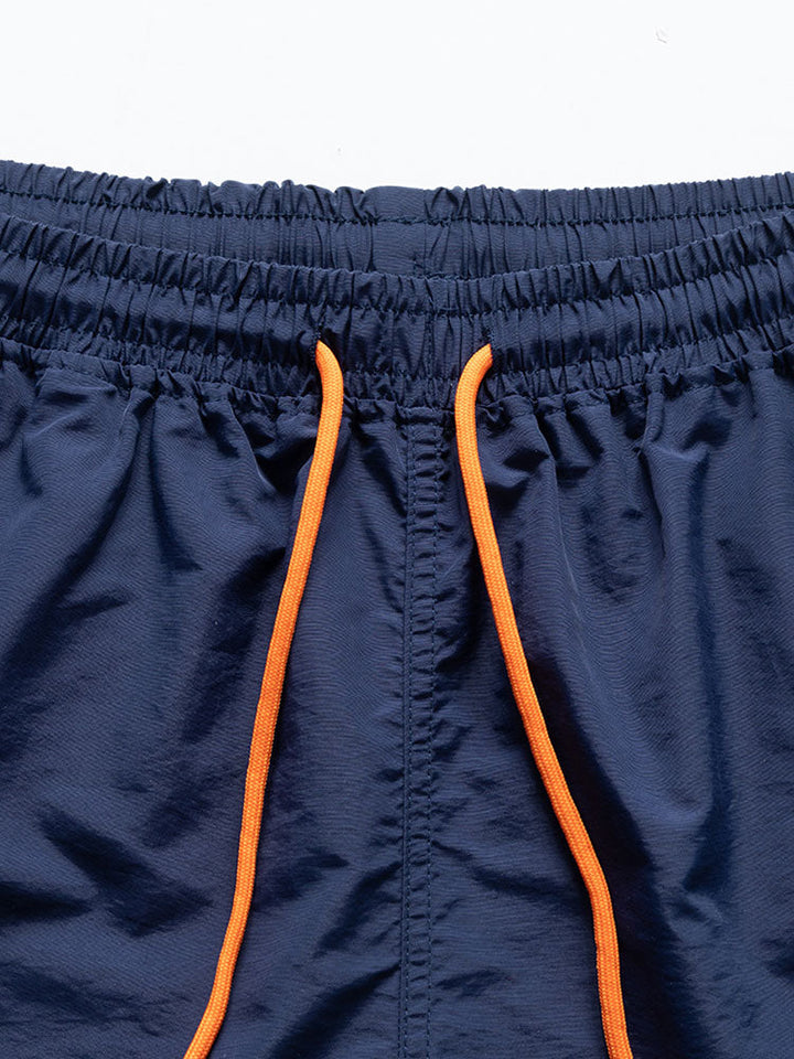 Kleurrijke Bladerprint Doorknoop Shirt & Zwembroek