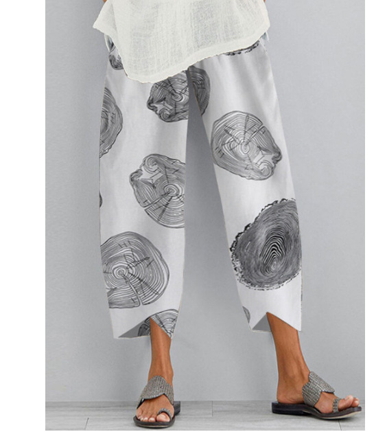 Dames Effen Kleur Los Elegant Casual Simpel Katoen En Linnen Negende Broek 