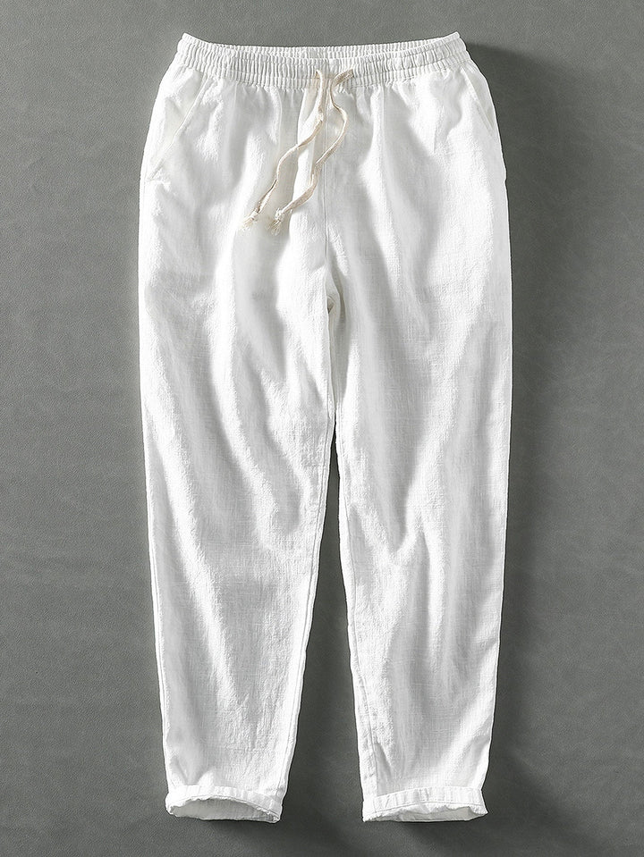 Linnen Katoen Mix Cropped Broek