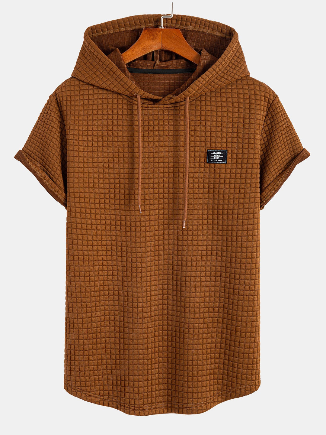 Wafel Kap T-Shirt met Boogzoom