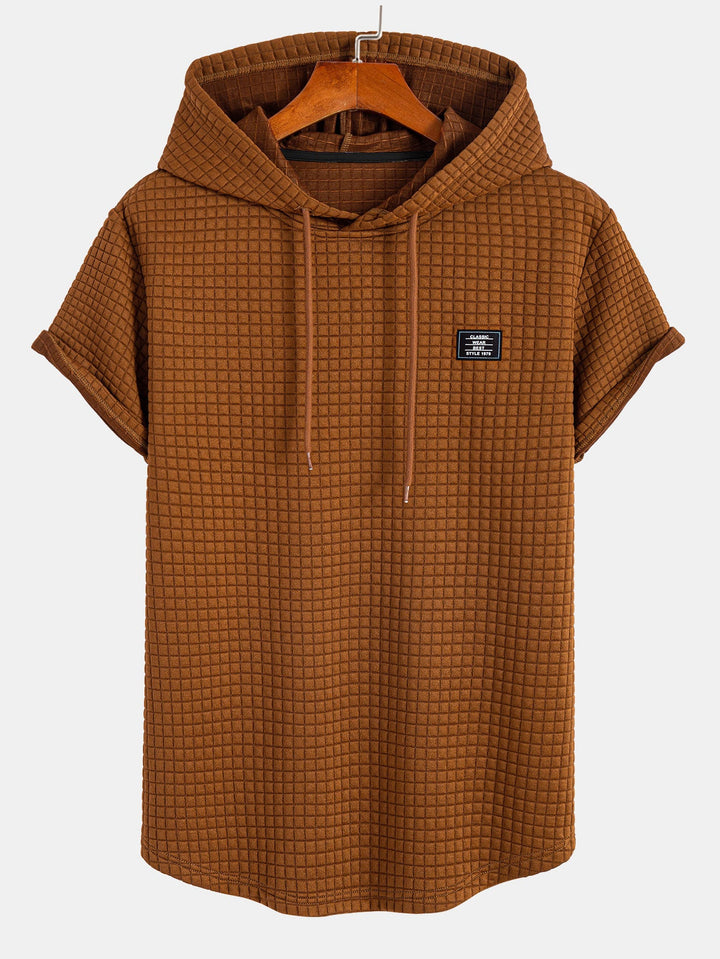 Wafel Kap T-Shirt met Boogzoom