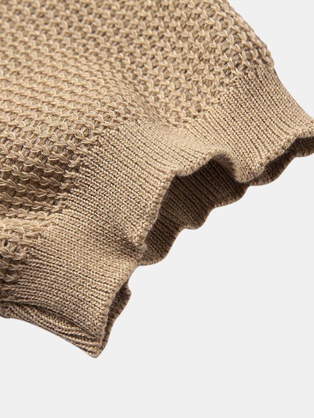 Getextureerde Johnny Kraag Gehaakte Tricot Polo