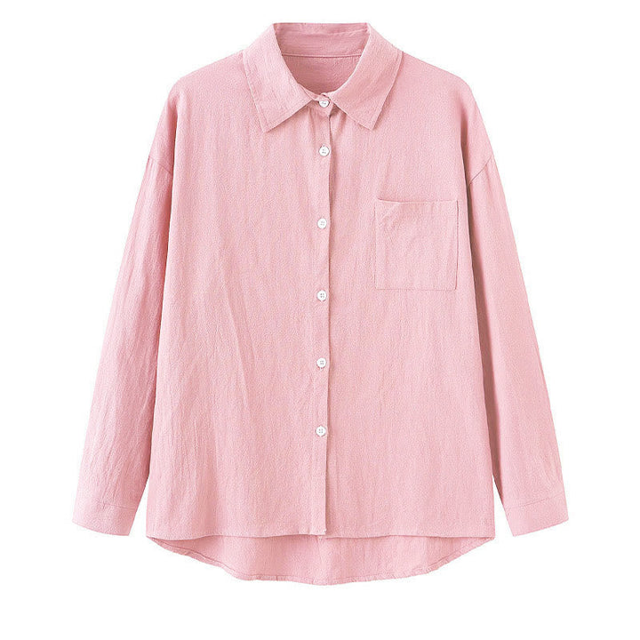 Van Dame 2Pcs Langsleeve Shirt Top Met Zakjes Trekkoord Broek Meditatie Katoen Kleding Dames Set