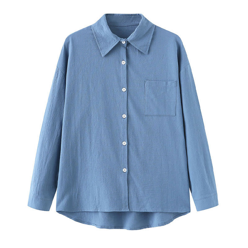 Van Dame 2Pcs Langsleeve Shirt Top Met Zakjes Trekkoord Broek Meditatie Katoen Kleding Dames Set