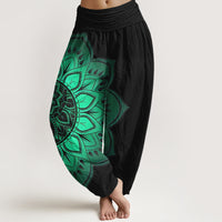Van Dame Katoen Symmetrisch Mandala Patroon Dames Elastische Taille Harem Broek