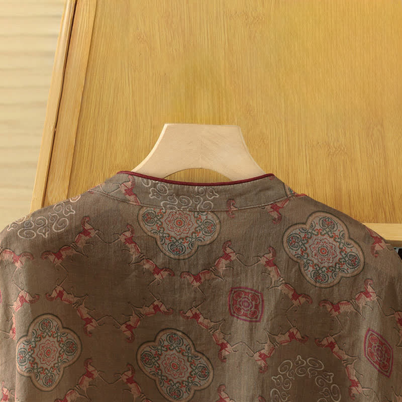 Zomer Tang Stijl Vintage Kikker Knop Orchidee Bloemen Dames Mouwloze Shirts Tanktop