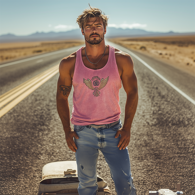 【24-uurs verzending】Heren Classic Casual Amerikaanse Retro Geborduurd Gebreid Gestreept Tanktop 72799567K