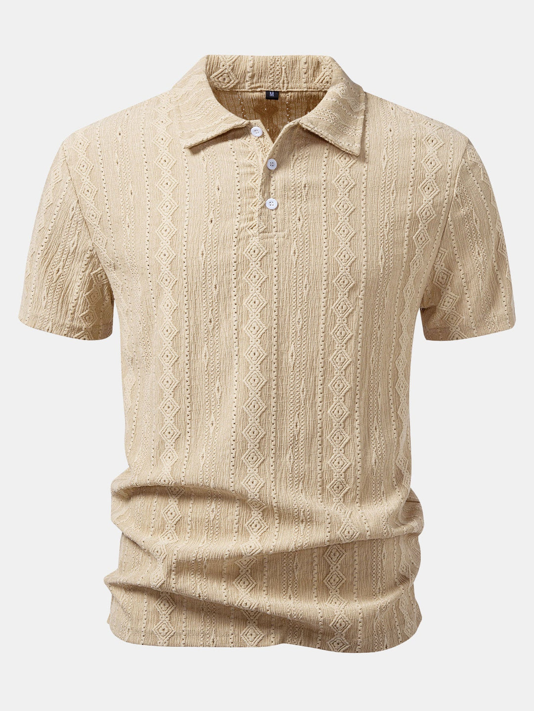Geometrische Jacquard Polo