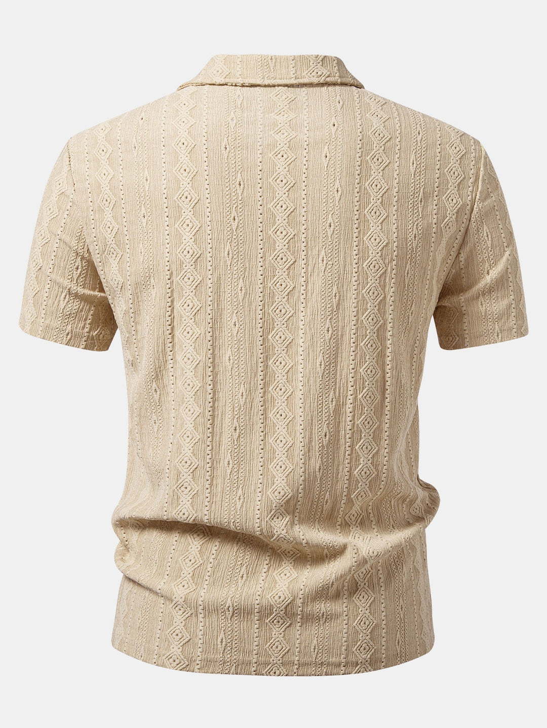 Geometrische Jacquard Polo