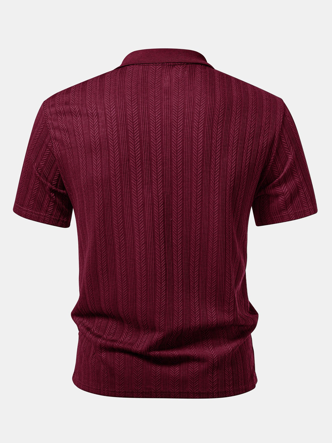 Getextureerde Rits Polo