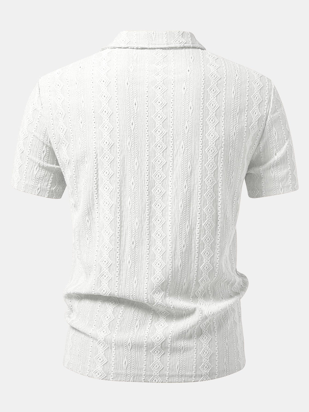 Geometrische Jacquard Polo