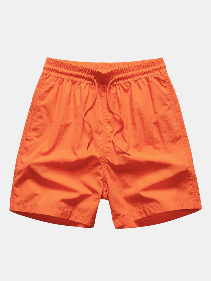 Palmboom Print Doorknoop Shirt & Heren Halflange Zwembroek met Trekkoord