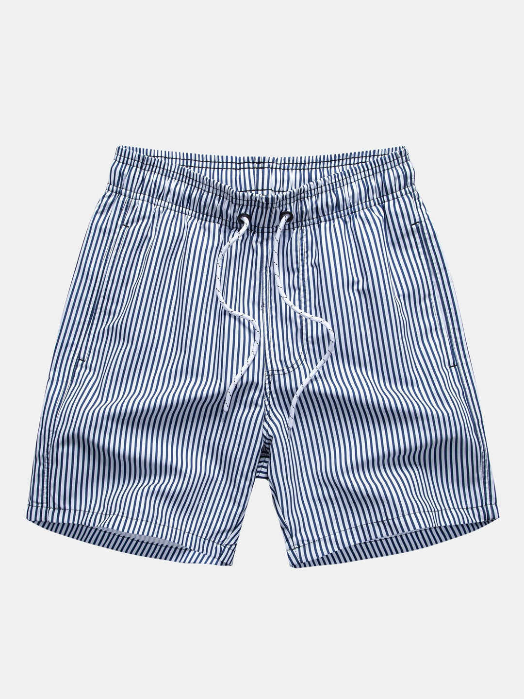 Palmboom Print Doorknoop Shirt & Gestreepte Zwembroek