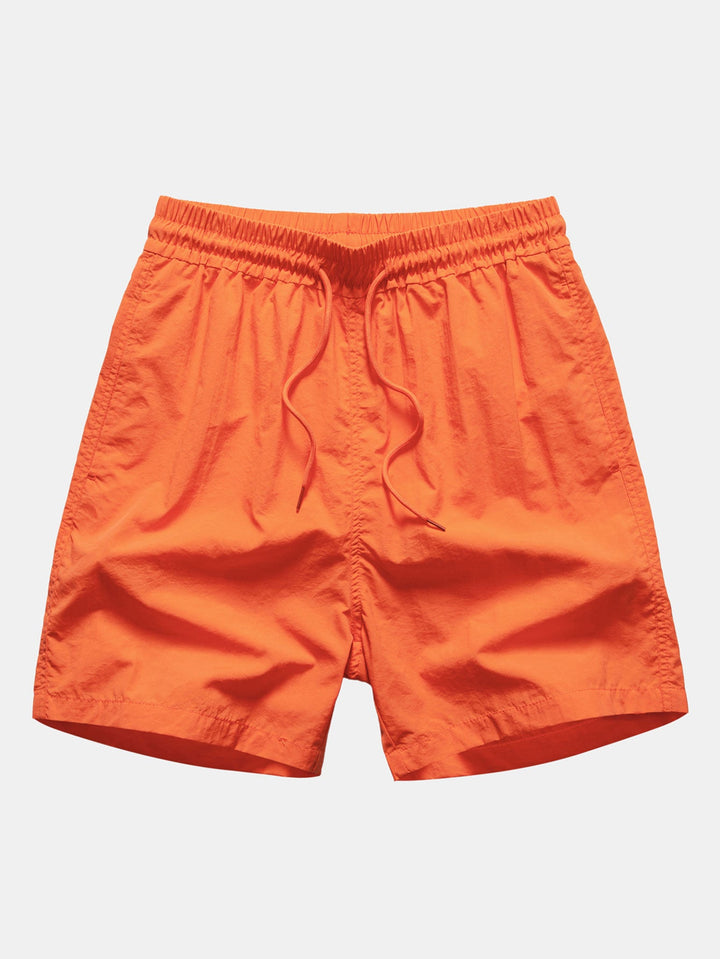 Palmboom Print Doorknoop Shirt & Zwembroek