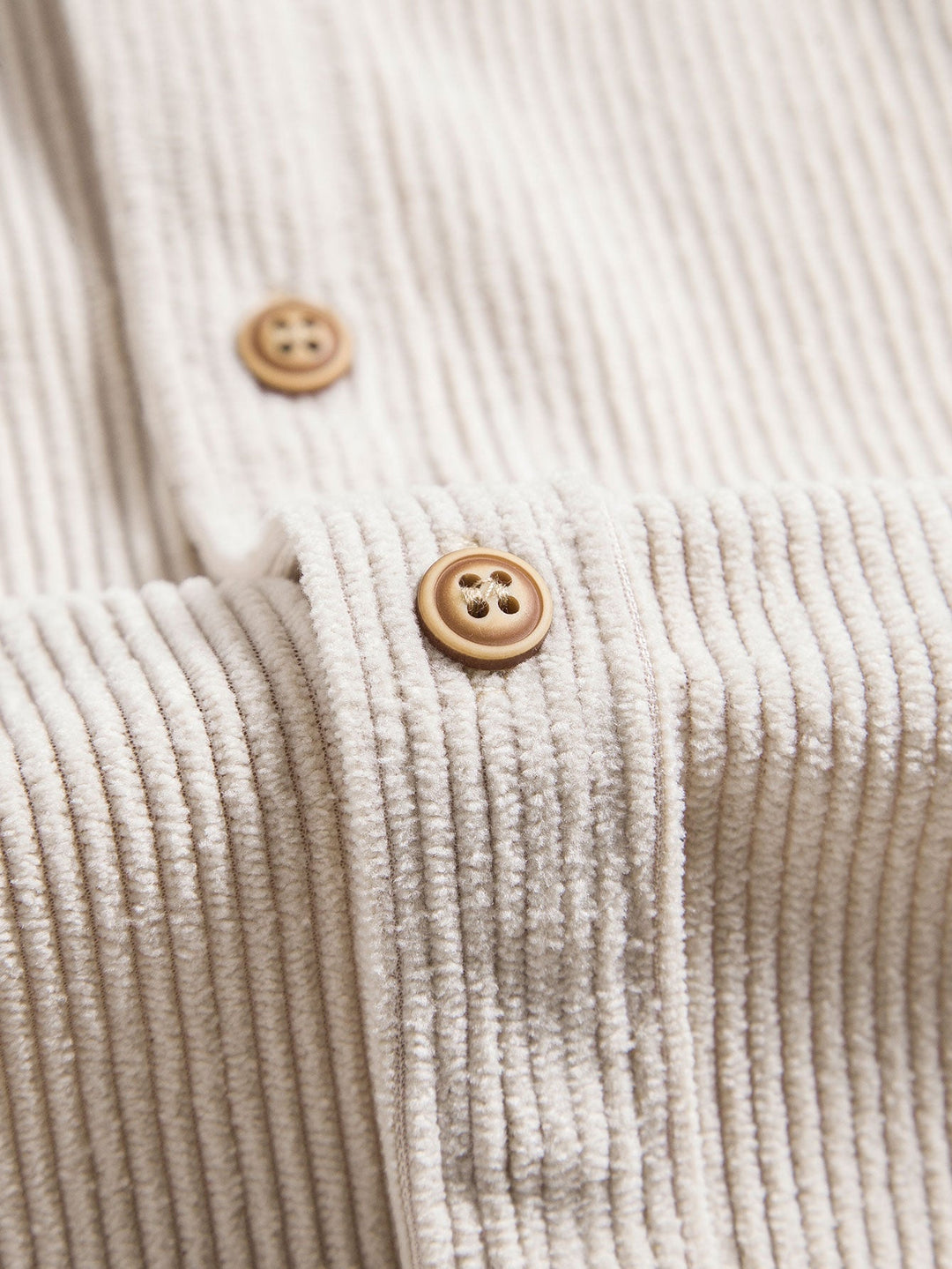 Corduroy overhemd met korte mouwen en rechte corduroy broek