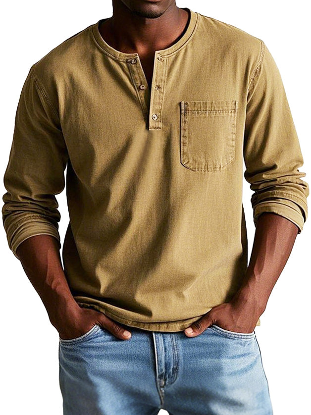 Thomas™ | Vintage Overhemd met Lange Mouwen 