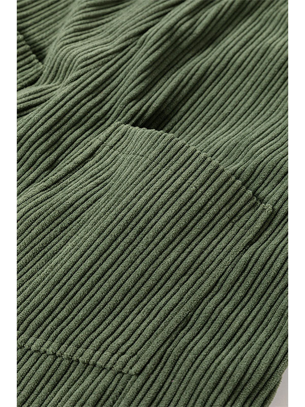 Dames Cozy Corduroy Loose Fit Overalls