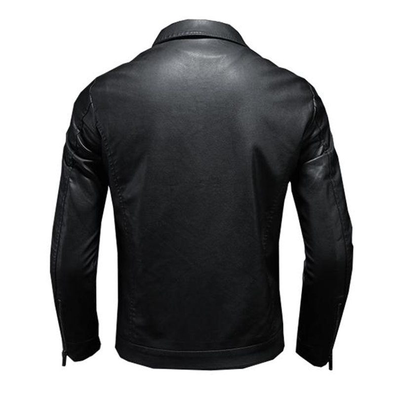 Heren Lapen Leren Bikerjack 37377631X