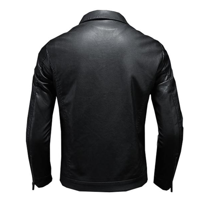 Heren Lapen Leren Bikerjack 37377631X