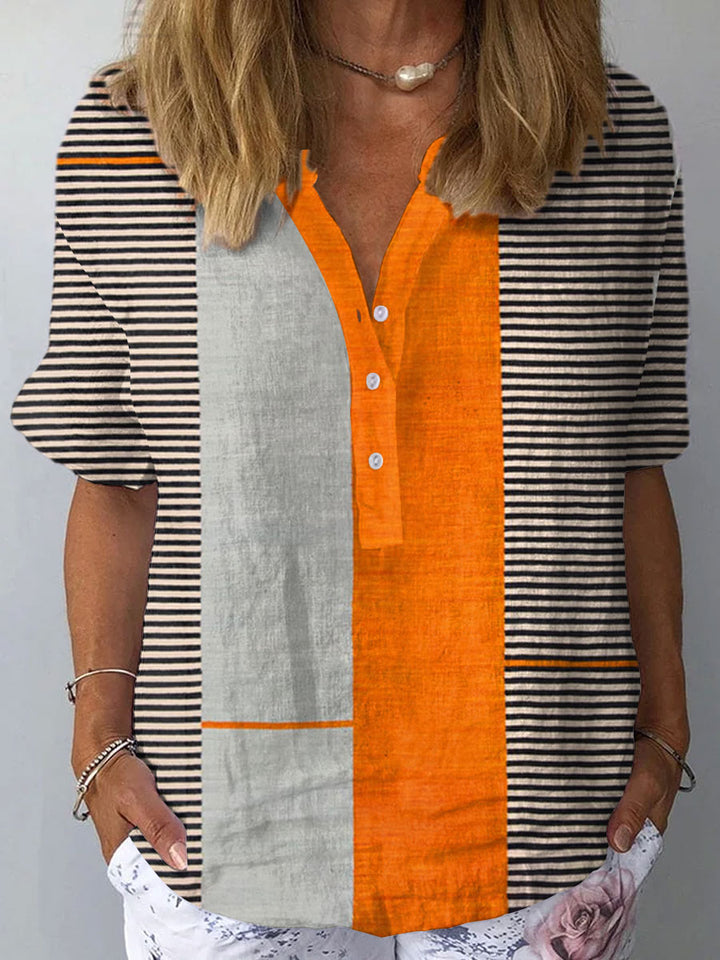 Dames Vintage Boho Geometrisch Kunst Print Casual Jurk