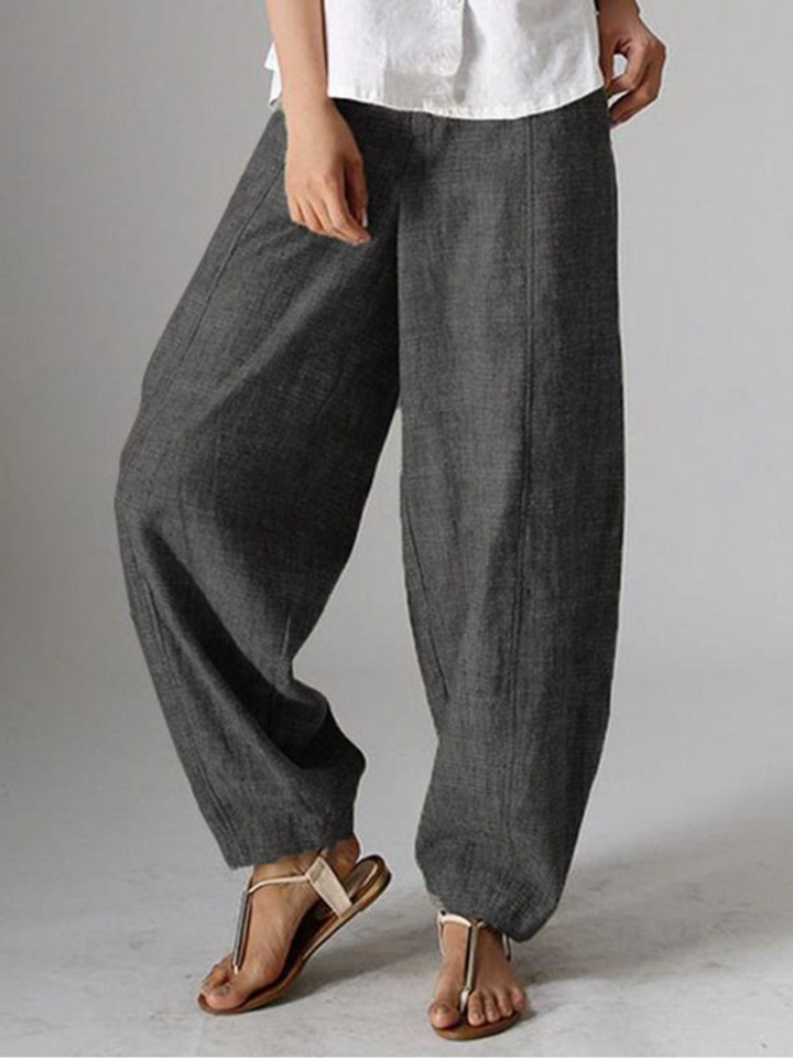 Effen Kleur Casual Effen Linnen Broeken 