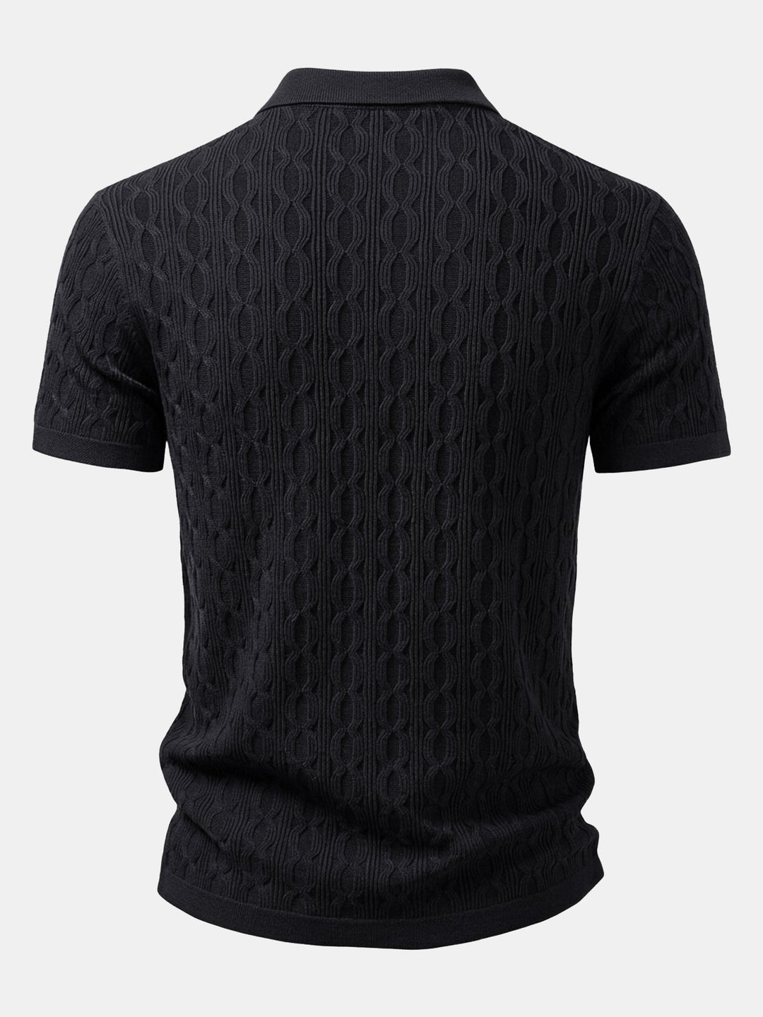 Gedraaide Jacquard Tricot Overhemd & Slim Fit Getaperde Broek