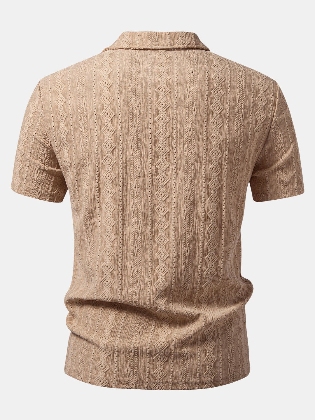 Geometrische Jacquard Polo