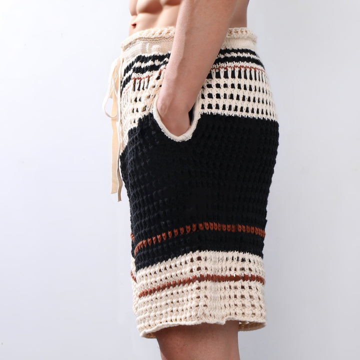 【24-uurs verzending】Heren Vakantie Gevlochten Strandshorts MTA2138C6P