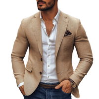 Herenmode Notch Revers Twee Knoppen Casual Blazer 47644865Z