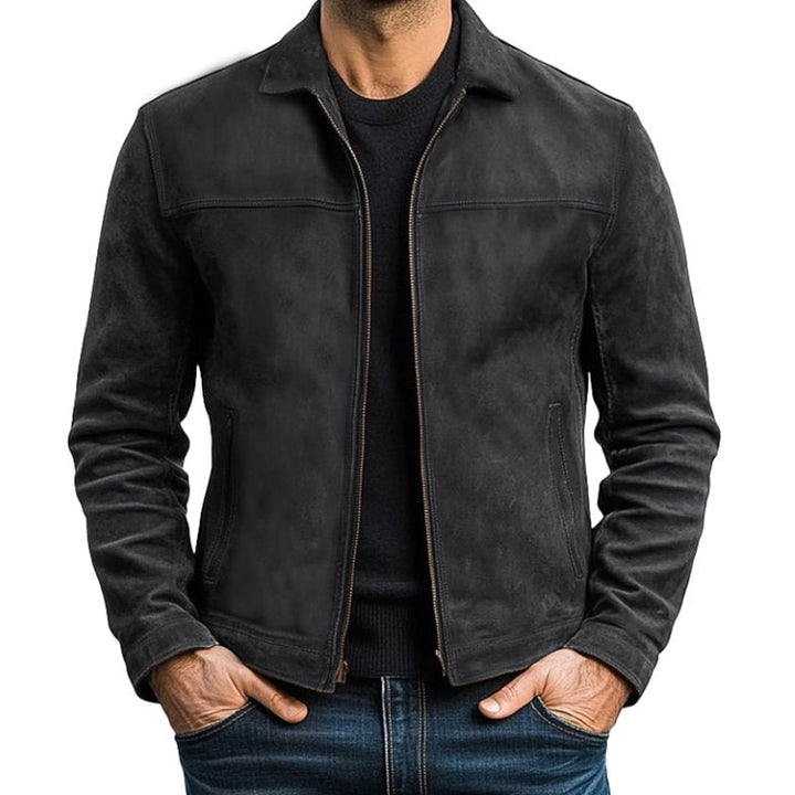 【24-uurs verzending】Heren Klassieke Mode Rits Leren Jas 98679789U