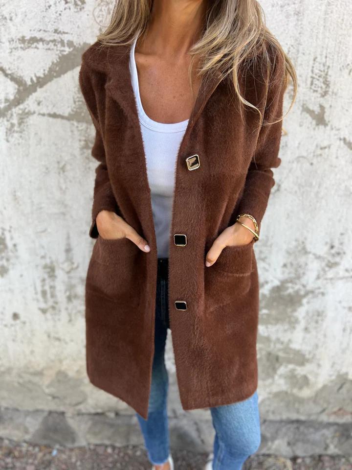 Elodie - Stijlvolle Mantel met Revers