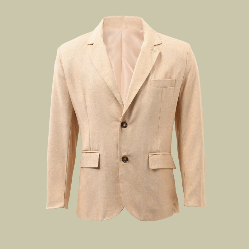 Herenmode Notch Revers Twee Knoppen Casual Blazer 47644865Z