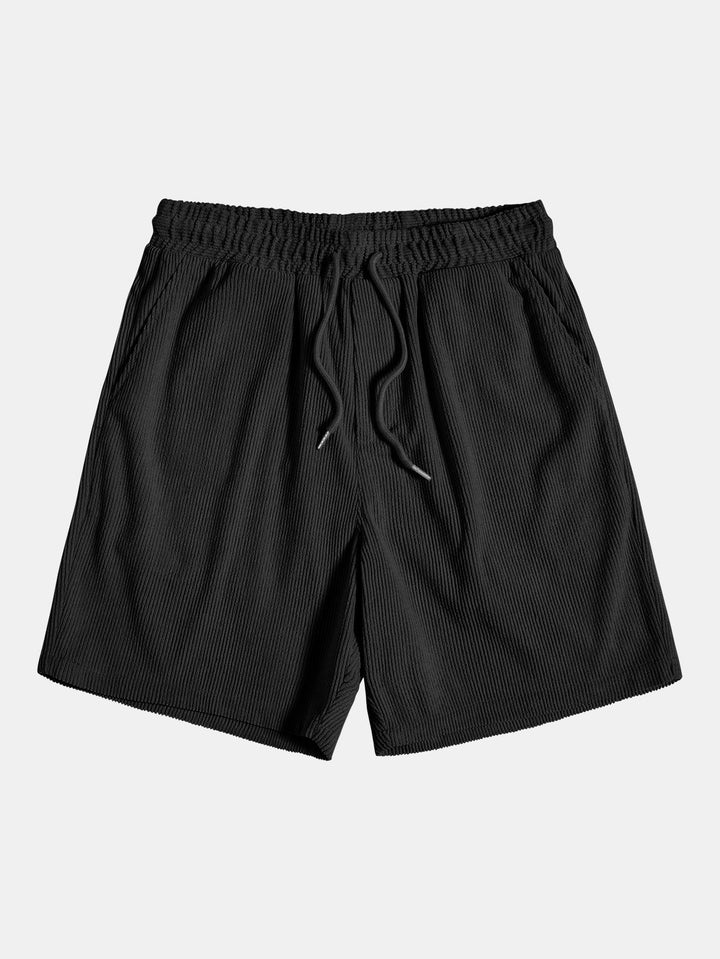 Corduroy overhemd met korte mouwen en shorts
