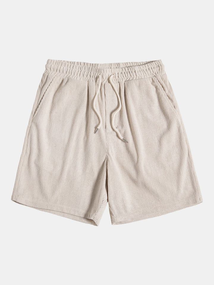 Corduroy overhemd met korte mouwen en shorts
