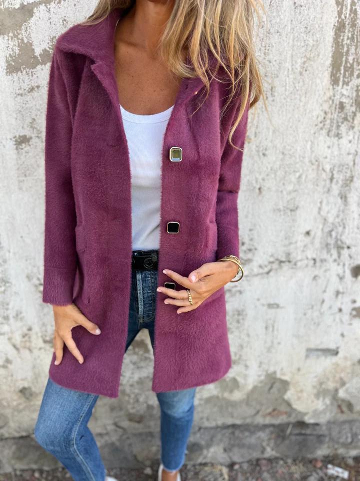 Elodie - Stijlvolle Mantel met Revers
